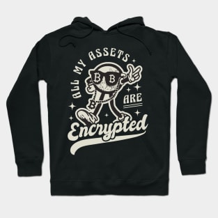 All my Assets are Encrypted Bitcoin Gift Idea Crypto Merch Hoodie